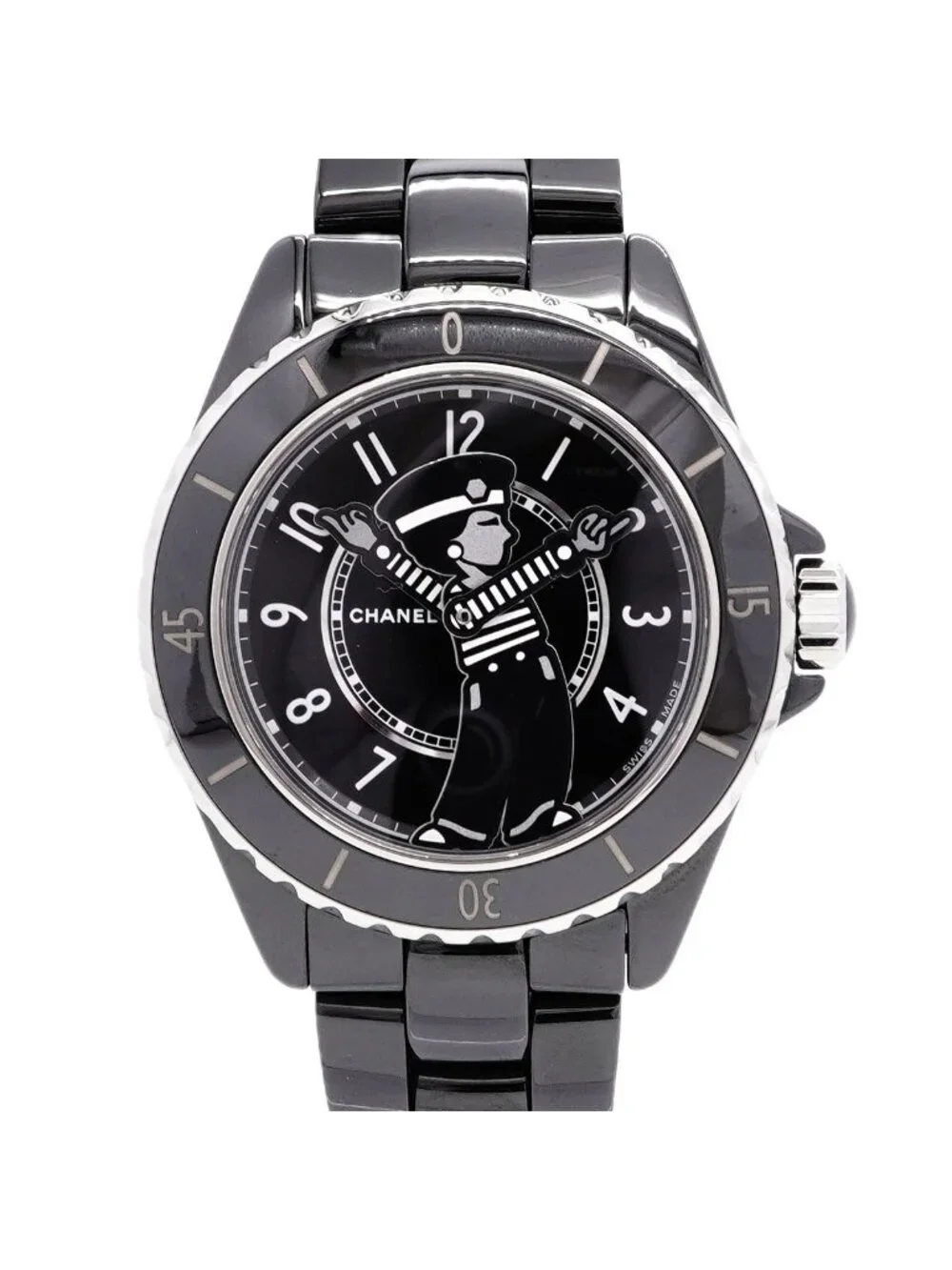 Chanel Mademoiselle la Pausa Black Dial Watch
